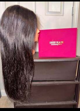ISEE HAIR 9x6 Skin lace 18 inch wig
